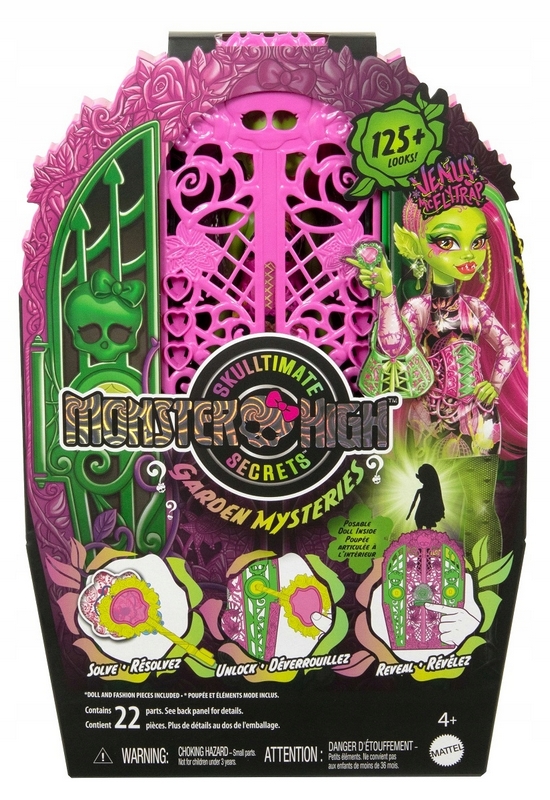 MONSTER HIGH STRAŠIDELNÁ BÁBIKA TAJOMSTVÁ ZÁHRADY VENUS RIDDLES McFLYTRAP HYT75